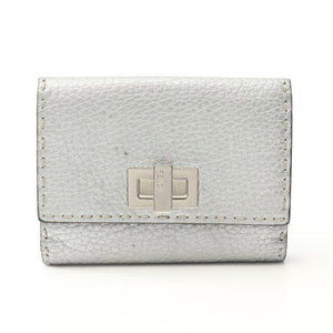 FENDI Peekaboo Selleria Bifold Wallet Leather